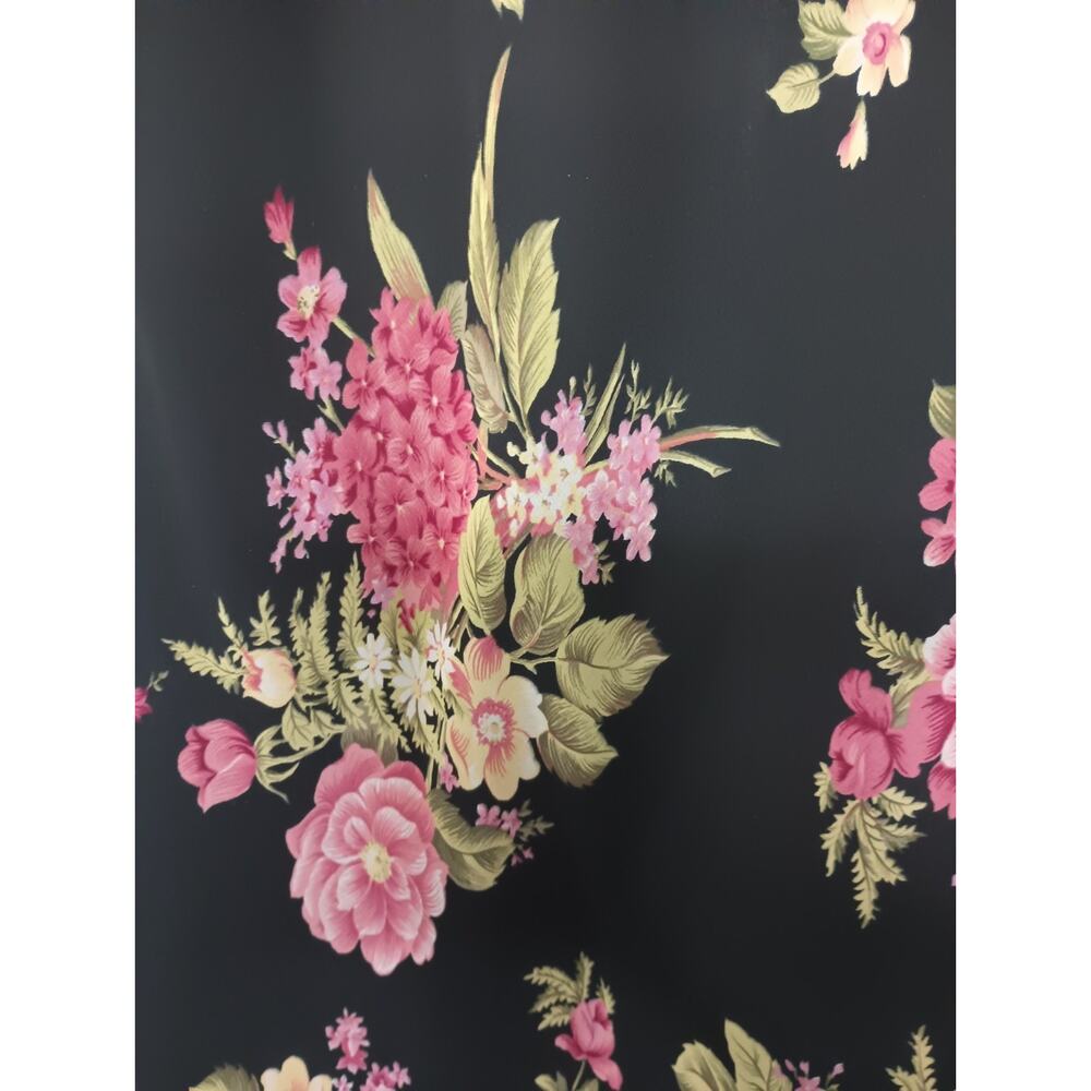 Dressbarn Dark Cottage Floral Maxi Dress 16W Chiffon Fairy Dainty Whimsigoth - Picture 2 of 8